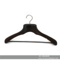 18" Luxury Fir Bigger Shoulder Wooden Jacket Hangers with Wooden Bar